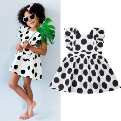 

Newborn Kids Baby Girls Sleeveless Pageant Party Princess Tutu Dress Clothes