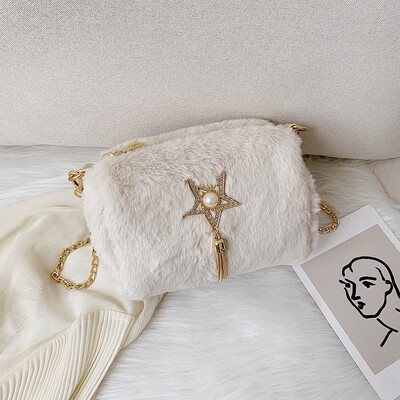 

Tailored Womens 2019 New Plush Fashion Wild Messenger Bag Shoulder Bag