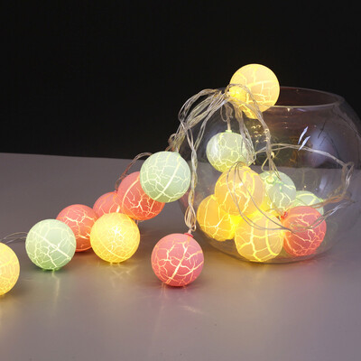

Tailored LED Battery Crack Ball Tale Party Light Wedding Christmas Decoration