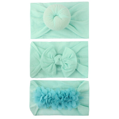 

3pcs Kids Headband For Girl Bow Floral Hairbands Turban Knot Kids Turbans Accessoire Faixa Cabelo Para Bebe Headband Baby Girl