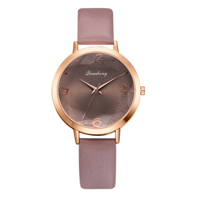 

Fashion pu strap watch Guangzhou hot sale personality ladies watch quartz watch