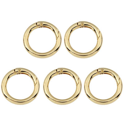 

5pcs Spring Gate O Ring Openable Keyring Bag Belt Strap Dog Chain Buckles