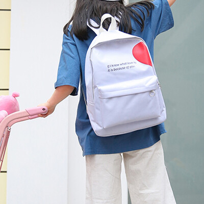 

Tailored Girlfriends Couple Canvas Letter Backpack Outdoor Travel Backpack Student Bag