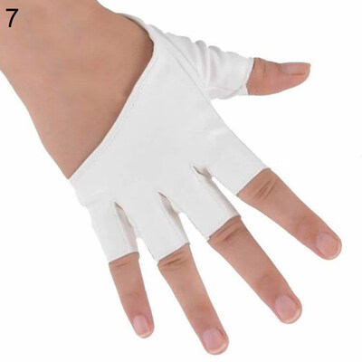 

Women Ladies Fashion Half Finger Faux Leather Short-Figures Gloves Half Palm