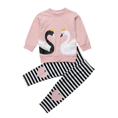 

Baby Girls Outfit Top T-shirtPants Set Toddler Autumn Clothes Tracksuit