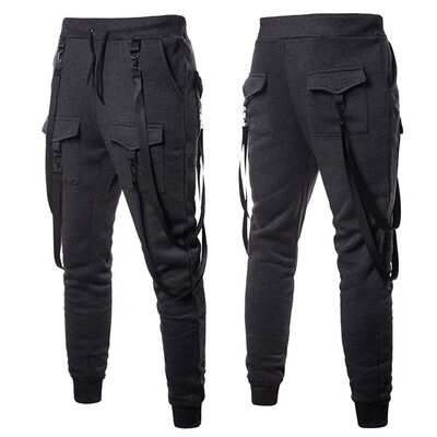

Mens Jogger Pants Sports Gym Workout Hip Hop Track Trousers Long Slacks