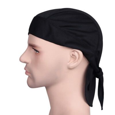 

New Hot Outdoor Quick Dry Solid Cycling Cap Headbands Head Scarf Headscarf Headband Summer Men Running Riding Pirate Hat Shape