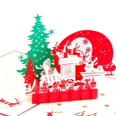 

Siaonvr Merry Christmas 3D Cards Wedding Lover Happy Birthday Anniversary Greeting Cards