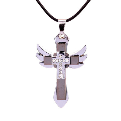 

1PC Fast Furious Cross Pendant Chain Necklace for Men&Women