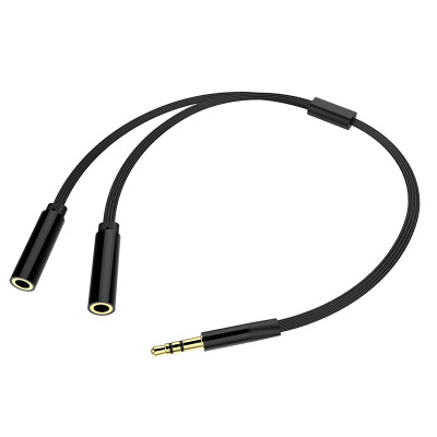 

Lanston Headset Splitter 1 2 Audio Cable 1 Split 2 Couples Headset Connector Conversion&Sharing