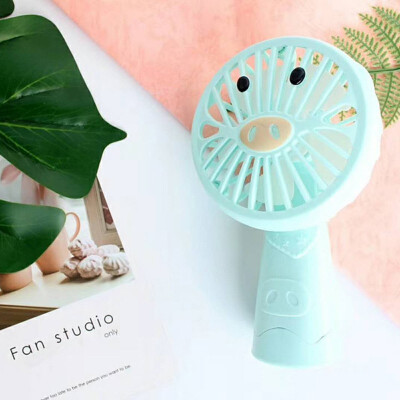 

2018 summer new super wind USB hand holding cartoon fan multicolor hand Yiwu factory direct sales