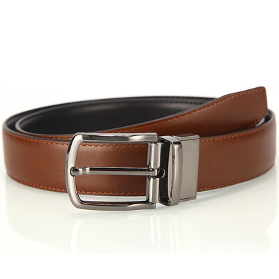 

Leather belt business casual mens automatic buckle belt gold world wide belt