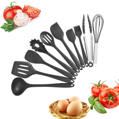 

Siaonvr Silicone Kitchen Utensil Set 10pcs Heat-Resistant Non-Stick Cooking Tool Kit