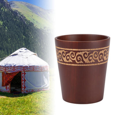 

Greensen Wooden Cup Natural Wood Handmade Coffee Green Tea Beer Juice Milk Mug
