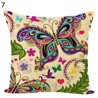 

Butterfly Printed Soft Throw Pillow Case Cushion Cover Sofa Bed Car Home Decor