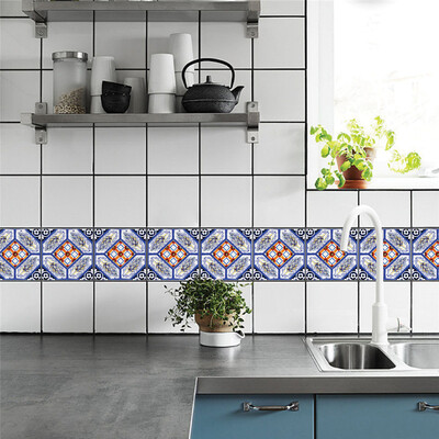 

〖Follure〗6PCS Geometric Self Adhesive Tile Stickers Decal Home Decoration Wall Sticker