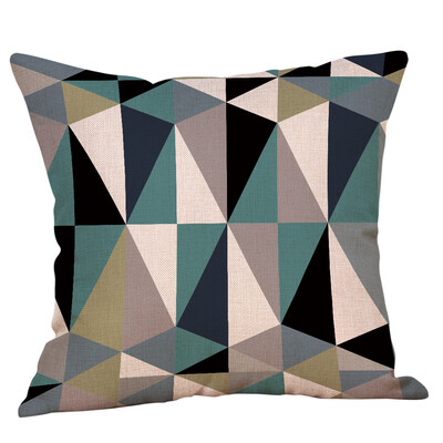 

JPGIF Geometric Printed Cotton Linen Throw Pillow Cases Sofa Cushion Cover Home Decor