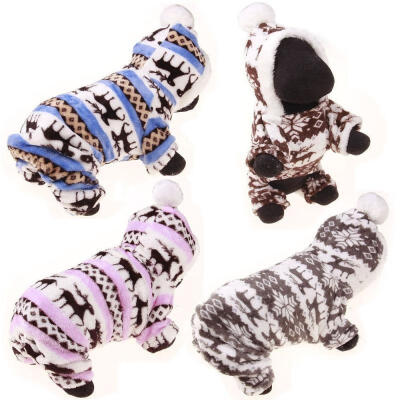 

Pet Clothes Dog Pajama Jumpsuit Cute Soft Cotton Puppy Teddy Cat Sleepwear Coat