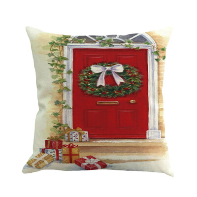 

Siaonvr Christmas Pillow Cover Pillowcases Decorative Sofa Cushion Cover 45x45cm
