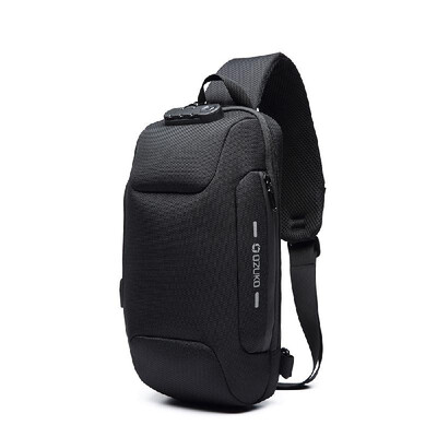 

Men Outdoor Shoulder Bag Water-Resistant Oxford Cloth Chest Pack Fashion Burglarproof Chest Bag
