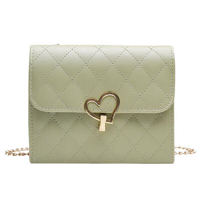 

Lattice Chain Shoulder Messenger Handbags Leather Women Flap Crossbody Bags