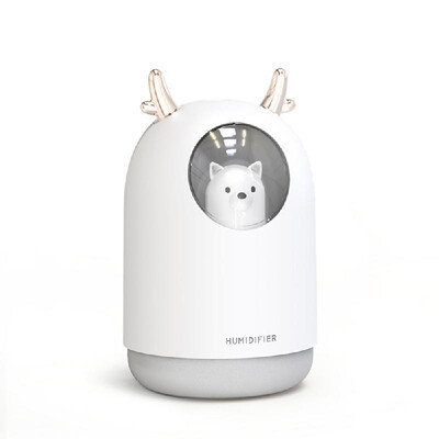 

Portable Mini USB Charge Multicolor Light Multi-Function Air Purification Hydrating Moisture Cute Pet Fawn-Shape Humidifier