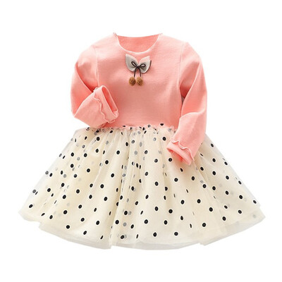 

Toddler Kid Baby Girl Floral Ruffle Long Sleeve Tulle Tutu Dress Spring 2019 Baby Girls Clothings