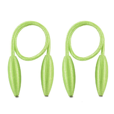 

1Pair Magnetic Curtain Tiebacks Holdbacks Curtains Rope Strap Clip for Home Office Decorative