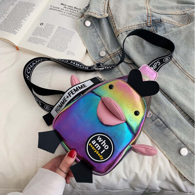 

Japanese&Korean soft sister cute cartoon duckling breast bag female oblique satchel student girl 100 personality bag