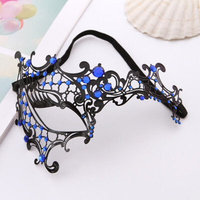 

FUNNYBUNNY Masquerade Mask for Women Ultralight Metal Mask Shiny Metal Rhinestone Venetian Pretty Party Evening Prom Ball Mask