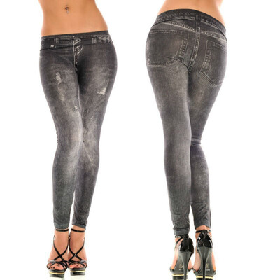 

Tailored Women Ripped Trouser Jeggings Stretchy Slim Leggings Fashion Skinny Pants