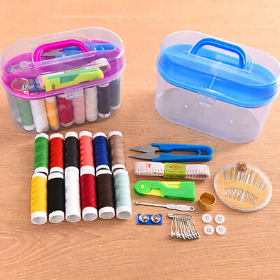 

〖Follure〗Household Sewing Tool Scissor Crochet Full Set Threader Needle Measure Tape