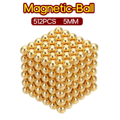 

512PCS Magnetic-Ball 5mm Building Toy Simple Design Office Adults Stress Relief Toys
