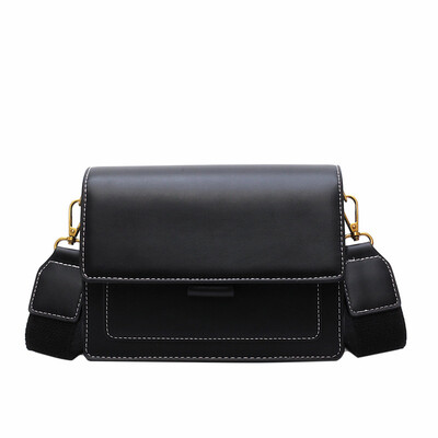 

Luxury Contrast color Leather Crossbody Bags Women 2019 Brand Handbag fashion Shoulder Messenger Bag Ladies Cross Body Bag