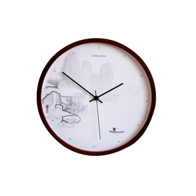 

Gobestart LATECOMER New Clock Watch Wall Clocks Silent Wooden Home Decoration Living Room