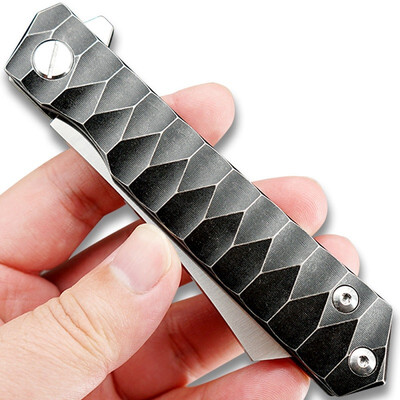 

TWOSUN d2 blade folding knife Pocket Knife tactical knife Survival knives Ball bearing TC4 Titanium Fast Open EDC Razor TS40