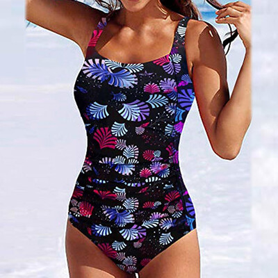 

Saidsome Womens Retro Pad Push-up Piece One-Piece Swimsuit Control Bath Suit Swimsuit