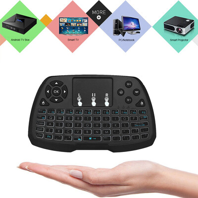 

Spanish Version 24GHz Wireless Keyboard Touchpad Mouse Handheld Remote Control for TV BOX Smart TV PC Notebook