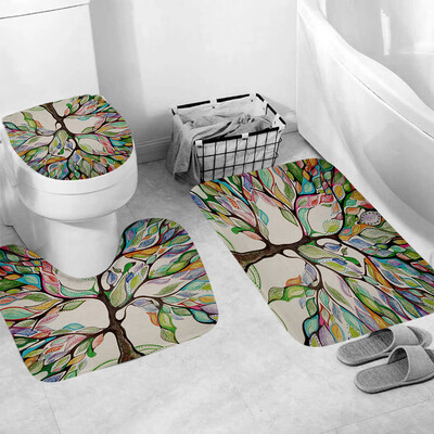 

Gobestart 3pcs Non-Slip Fish Scale Bath Mat Bathroom Kitchen Carpet Doormats Decor