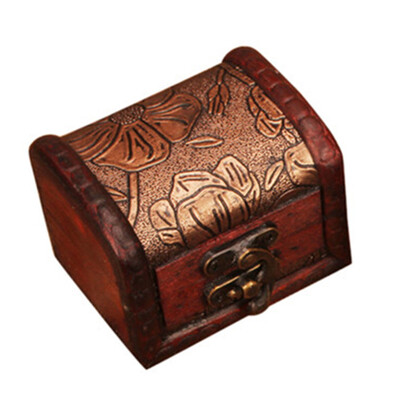 

Siaonvr Wood Handmade Lock Box Storage Organizer Jewelry Bracelet Pearl Case Gift