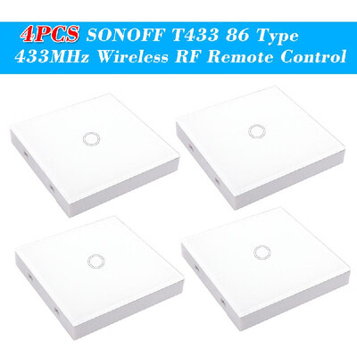 

eWeLink 3CH T433 86 Type Luxury Wall Touch Panel Sticky 433MHz Wireless RF Remote Control Transmitter Automation Modules 3 Gang Su