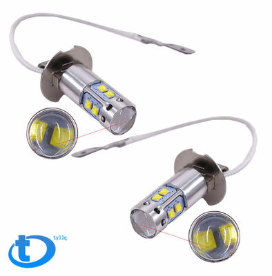 

2PCS Car Headlight Bulbs H1 50W 6000-7500k LED High Power Low Beam Fog Light Bulbs Super Bright Auto Running Bulbs