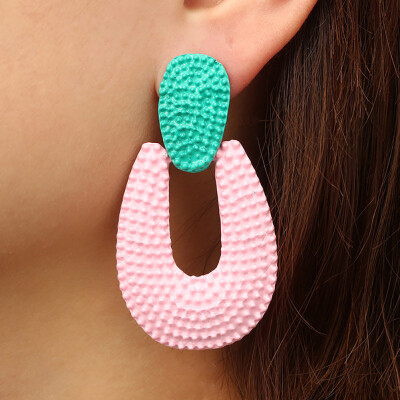 

Fashion Women Geometric Alloy Ear Stud Drop Earrings Statement Jewelry Gift