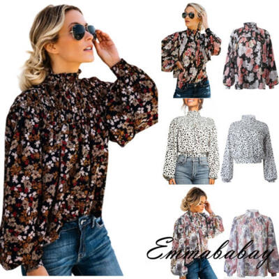

Women Boho Lantern Long Sleeve Loose Tops Ladies Hippie Gypsy Tunic Blouse Shirt