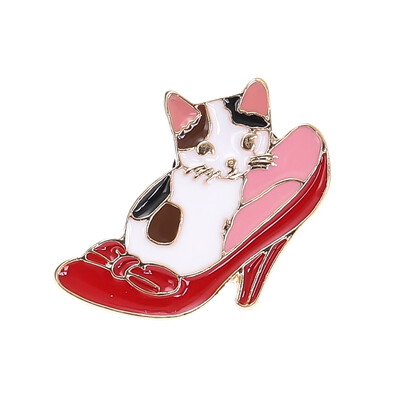 

Cute Cat Enamel Brooch Shirt Collar Pins Jewelry Unisex Brooch Backpack Pins