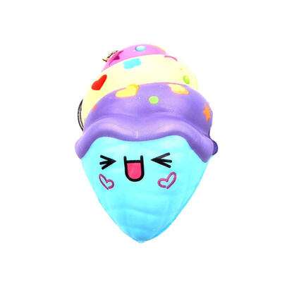

Siaonvr Cute Ice Cream Stress Reliever Keychain Scented Super Slow Rising Squeeze Toy