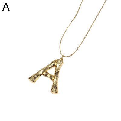 

Large A to Z 26 Letters Pendant Necklace Women Fashion Statement Jewelry Gifts