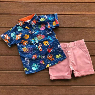 

Infant Baby Boys Kids Summer Clothes Tee T-shirt Tops Shorts Pants Outfits Set