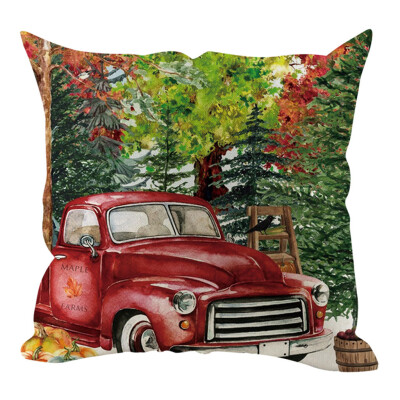

Siaonvr Christmas Pillow Cover Pillowcases Decorative Sofa Cushion Cover Home Decoration