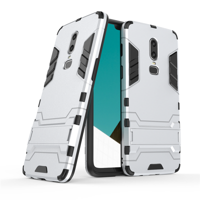 

Goowiiz Phone Case For OnePlus 55T6 Armor PCTPU Silicone Hard Bracket Double Protection